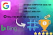 do detailed backlink competitive analysis and keyword research