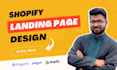 design shopify landing page using shogun,pagefly or gempages