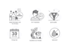 design unique icon illustration set