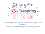 create and set up teespring store and add  unique designs