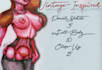 draw pin up girl character, nsfw or sfw, as watercolor art