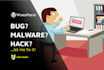 fix wordpress issues, remove malware, make it secure