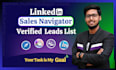 use linkedin sales navigator to build a qualified leads list