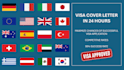 write a professional visa cover letter for you in 24 hours