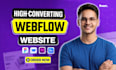 design high converting webflow saas website or landing page