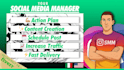 be your social media marketing manager and content creator