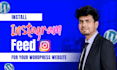 install instagram feed for your wordpress website