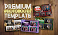 do custom photo booth overlay and photobooth strip template