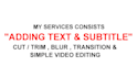 add text to video