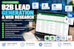 do b2b lead generation and web research