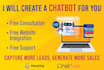 create a chatbot for facebook messenger,instagram,website using manychat