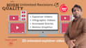 create a 2d animated explainer video or infographic video in 24h