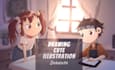 draw cute cartoon illustration for you