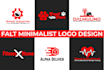 design a modern flat minimalist logo for your business