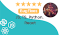 fix your js, ts, python and react code