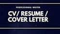 write a professional resume and cover letter