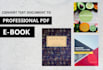 design and format professional PDF ebook and ebook cover