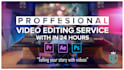do professional video editing within 24 hours