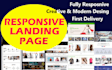 create modern and responsive landing page design