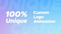 create a clean 2d logo animation and reveal