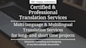 provide certified and legal translation services