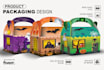 design cute, creative and modern toy packaging for kids brands