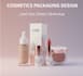 design modern makeup cosmetics product packaging label box