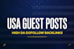 publish a guest post with dofollow backlink on high da USA sites