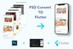 convert your app UI image file to flutter working code