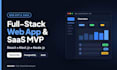 develop a full stack web app or saas mvp in react js and next js