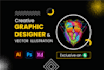 do any graphic design, logo, vector tracing, illustration, labels and packaging