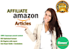 write niche amazon affiliate articles with SEO keywords