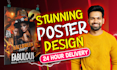 be your designer for event, movie, sports posters