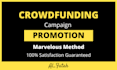 promote your crowdfunding campaign to success