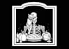 gothic and mystical illustrations, skeletons