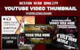 design High Quality YouTube Video Thumbnail
