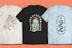 create a unique illustrated merch design