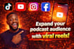 create viral reels, and HQ quote graphics from your podcast