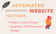 create profitable and professional drop servicing website