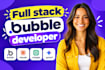 design, develop bubble io website bubble mvp saas bubble app developer for you