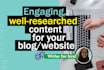 write engaging  SEO content for your blog or website