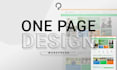 design a high converting landing page or one page website