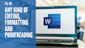 edit, format and proofread ms word files