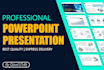 design powerpoint for presentation, professional and modern design