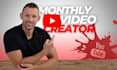 create captivating monthly youtube spokesperson videos