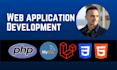 develop a web application website in php laravel and mysql
