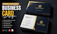 do a modern and professional business card design with stationery design