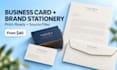 design a business card and matching stationery for your brand