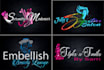 design logo for boutique, hair extensions, beauty salon