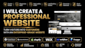 design and develop a professional website on wordpress squarespace shopify